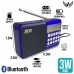 Caixa de Som Rádio Bluetooth 3W Retrô JD-35 Altomex - Azul